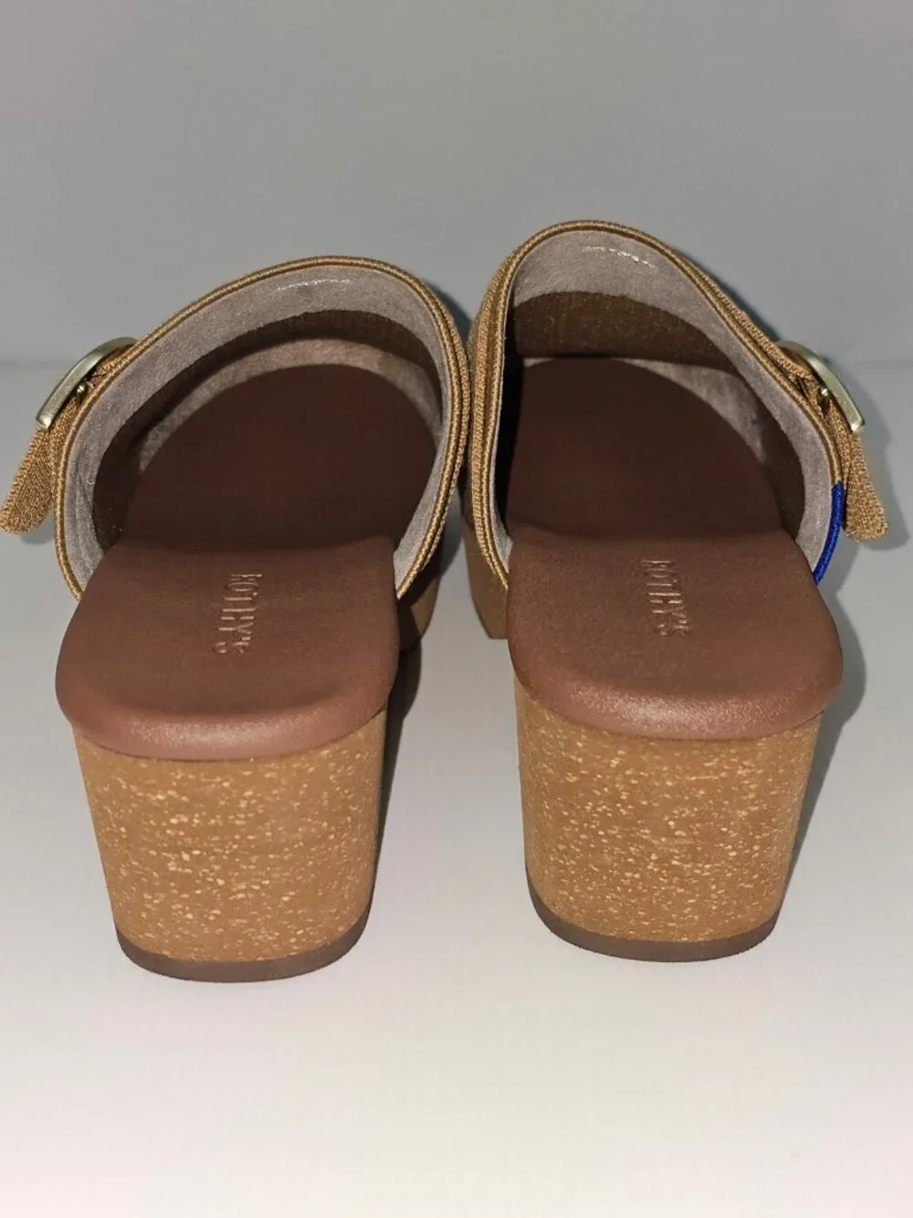 Rothy's The Classic Clog Platform Mule Womens 10 Butternut Knit Slip On Comfort - Picture 9 of 14